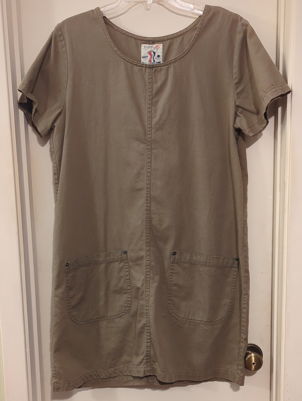 Vintage 90s Studio 25 Cotton Denim Shift Dress